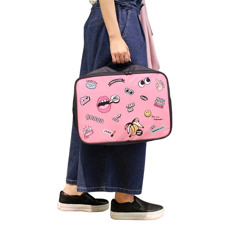  Cartoon Large Capacity Travel Cosmetic Bag Portable Cosmetics Bathroom Storage bags Organizer Water