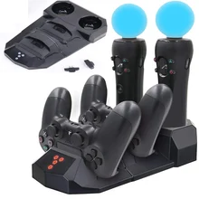 Для Playstation 4 PS4 Slim Pro PS VR PS Move контроллеры движения аксессуары зарядная док-станция хранение зарядных устройств Подставка для зарядки