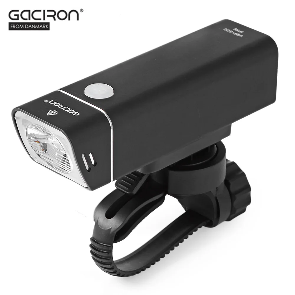 

GACIRON 600LM V9F-600 USB Rechargeable Waterproof LED Bicycle Light Front MTB Bike Cycling Light Flashlight with Remote Switch