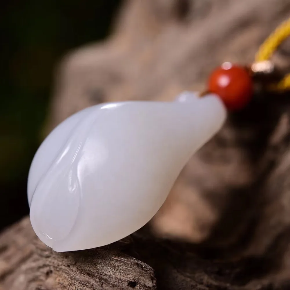 Natural Hetian Jade Necklace Pendant