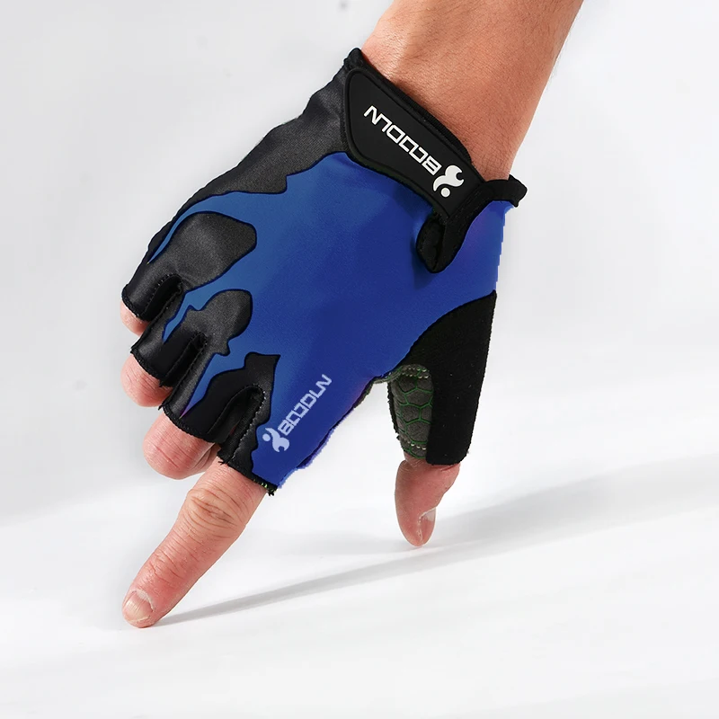 Велосипедные перчатки MTB дорожные перчатки горный велосипед половина пальцев перчатки мужские летние велосипедные гелевые Спортивные Перчатки для фитнеса противоскользящие спортивные перчатки - Цвет: BDST03L