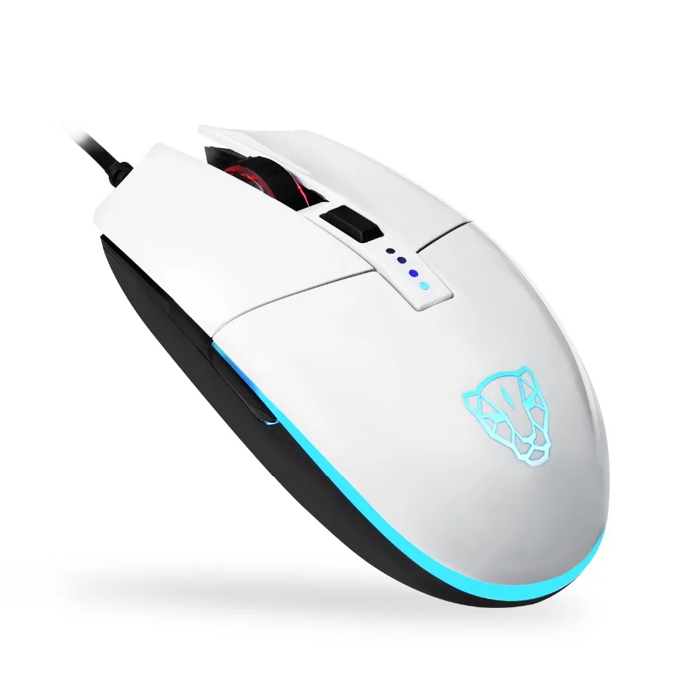 Новинка Motospeed V50 4000 точек/дюйм Проводная игровая мышь RGB крутая подсветка
