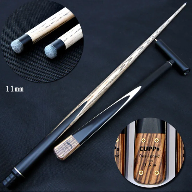 Cuppa Handmade 3/4 Snooker Cues Sticks 11mm Tips With Extension