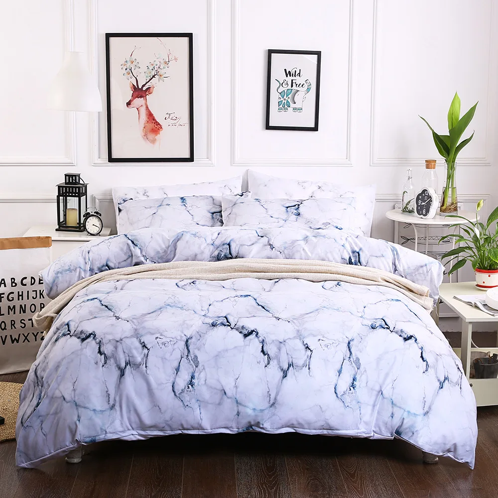 Cilected Marble Printed Single Flat Sheet 1pc Nordic Style Designed Cilected Marble Printed Single Flat Sheet 1pc Nordic Style Designed Bed Cover Sleeping Protector Home Decoration 200 230cm In From Garden