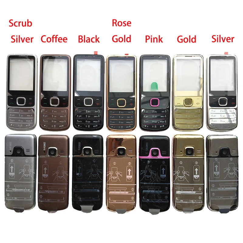 ZUGZUC для Nokia 6700 6700C английский/клавиатура с русским шрифтом полный металлический корпус для ремонта мобильного телефона