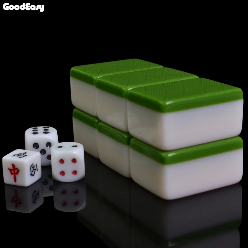 40mm Luxury Mahjong Set Silver&Gold Mahjong Games Home Games Chinese Funny  Family Table Board Game Wonderful Gift