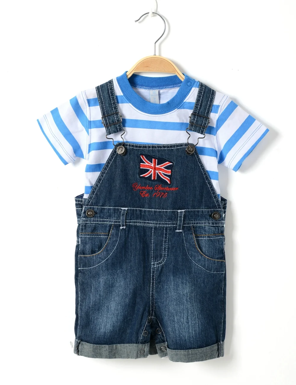 Buy summer newborn clothing set baby boy dungaree