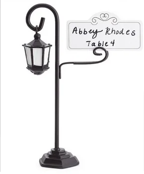 

10pcs Streetlight Street Road Lamp Name Number Menu Table Place Card Holder Clip Wedding Baby Shower Party Reception Favor