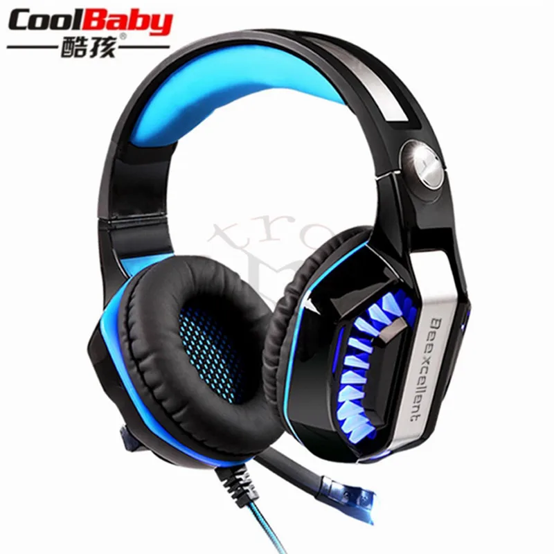 

EACH G2000 Upgrade GM-2 Over-ear Gaming Headset for PC Gamer Computer Tablet PS4 Gaming Headphone with Mic LED Light