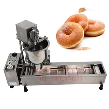 Commercial Full Automatic Donut Machine 110v Or 220v 3000W Stainless Steel Donut Maker Come With 3 Mould Doughnut Making Machine
