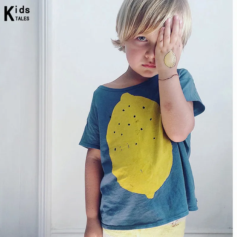 

RW-161 Boys Girls T-shirts New Brand T-shirts Little Big Girls Cute summer T-shirts Cotton Sleeve Tees children Clothes for Bebe