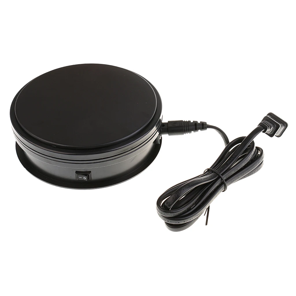 Electricity Powered Rotating Jewellery Ring Watch Display Stand Holder Turntable for Retail