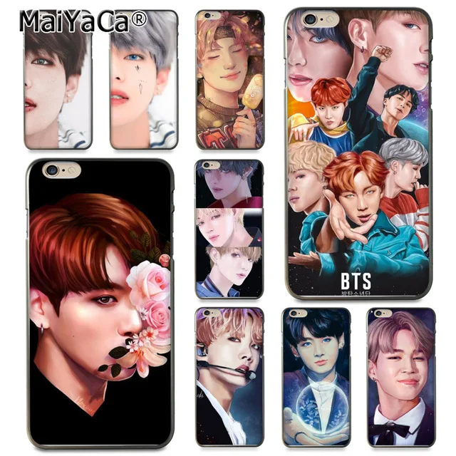 

MaiYaCa 1ular Star Art BTS for iPhone 4S SE 5C 5S 5 6 6S 7 8 Plus X XR XS MAX Black Soft Shell Phone Case Rubber Silicone