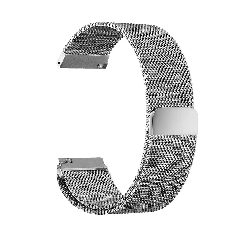 Сетка Milanese Loop Ремешки для наручных часов 16 мм 18 мм 20 мм 22 мм 24 мм серебряная Роза золотистый и черный браслет наручные часы ремешок Магнитная Синтетическое закрытие волос