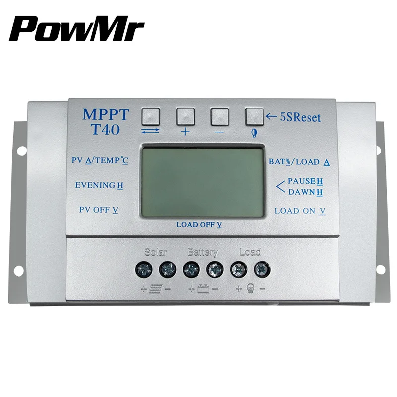 

Y-SOLAR 40A MPPT Solar Charge Controller With Light and Timer T40-S