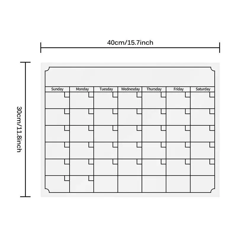 Магниты на холодильник магнитный календарь съемный Еженедельный планировщик чертеж ежемесячная Планерная доска холодильник расписание магнит стикер