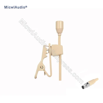 

Pro Mics Condenser Hypercardioid Lavalier Microphone TA4F 4Pin For Shure Clip Collar Microphone