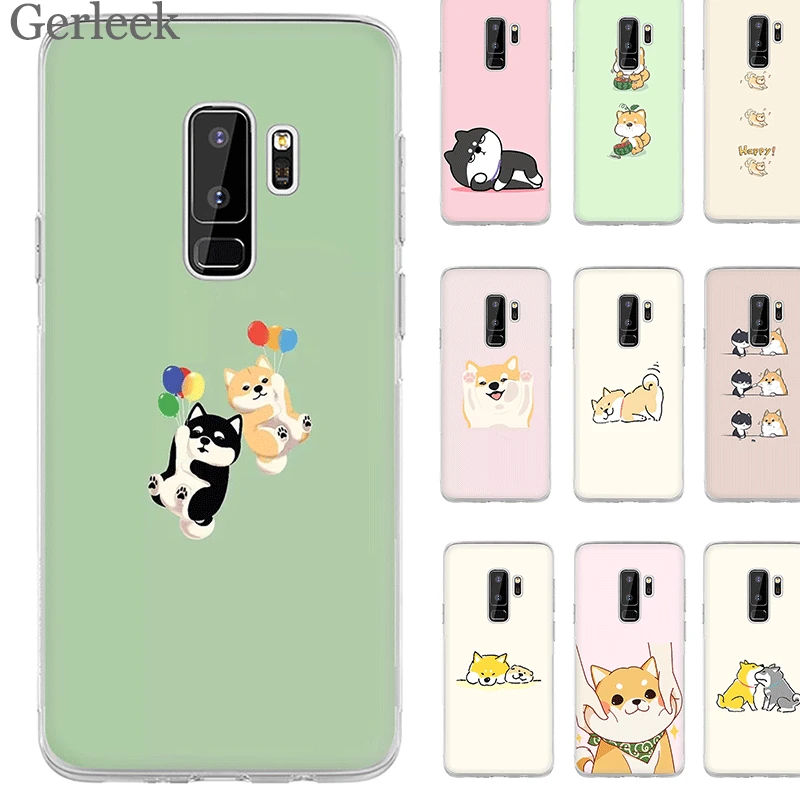 

Cute Shiba Inu Case For for Samsung S3 S4 S5 S6 S7 Edge S8 S9 S10 Plus S10e Note 8 9 Cover Hard Shell