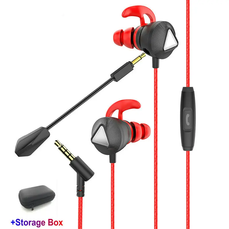 

2018 New earphone High bass With Pluggable and wired Microphone 3.5mm plug Computer earbuds for eat chicken game Games Sport