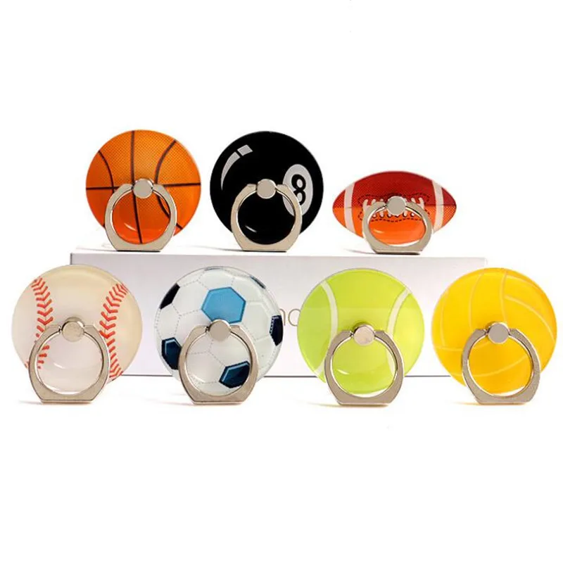 

UVR Football Basketball Tennis Finger Ring Smartphone Stand Holder Phone Holder Stand For iPhone Xiaomi Acrylic All SmartPhone