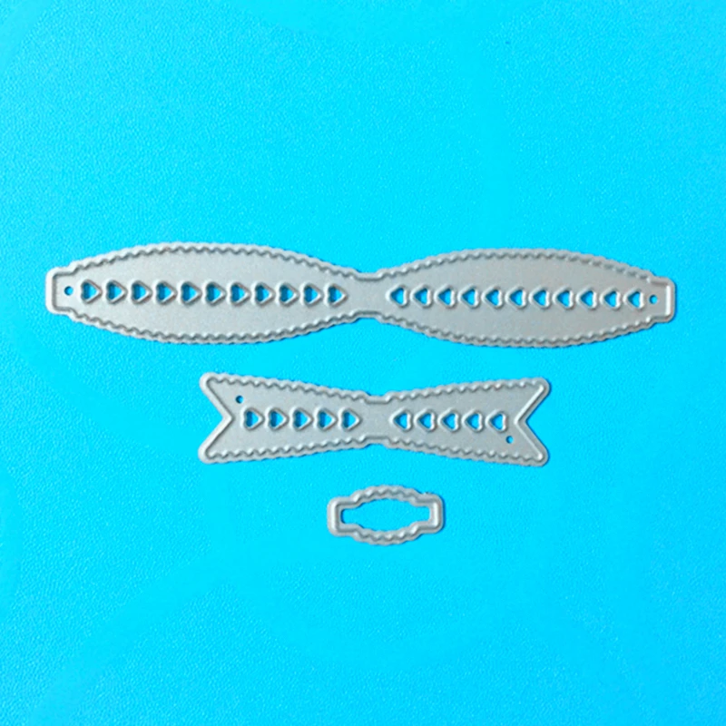 

YLCD186 Heart Ribbons Metal Cutting Dies For Scrapbooking Stencils DIY Album Cards Decoration Embossing Folder Die Cuts Template