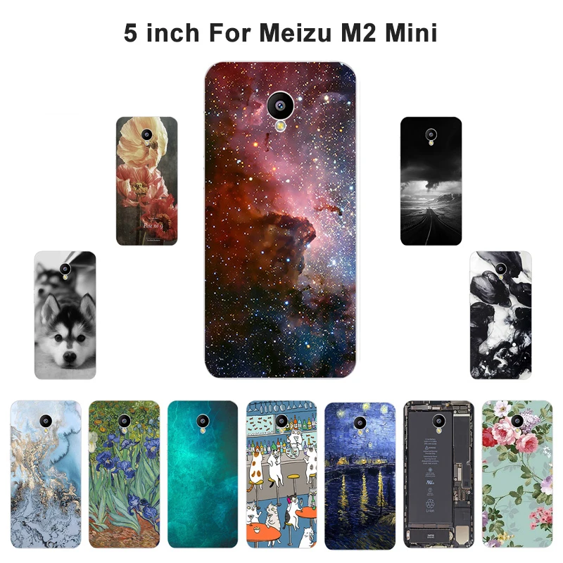 Чехол для Meizu M2 mini Meilan 2 5,", Чехол для телефона с пейзажем для Meilan 2 5,0", Чехол s, мягкий ТПУ для Meizu M2 Mini, чехлы