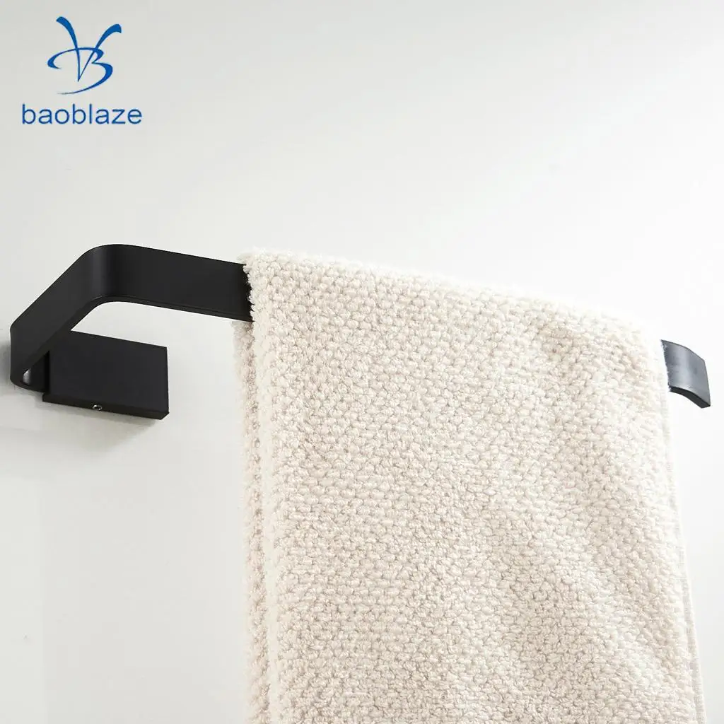 3-6kg BLACK Brass Towel Rack Shelf Rail Paper Roll Toilet Bathroom Shower Organizer Brush Holder Robe Wall Hanger