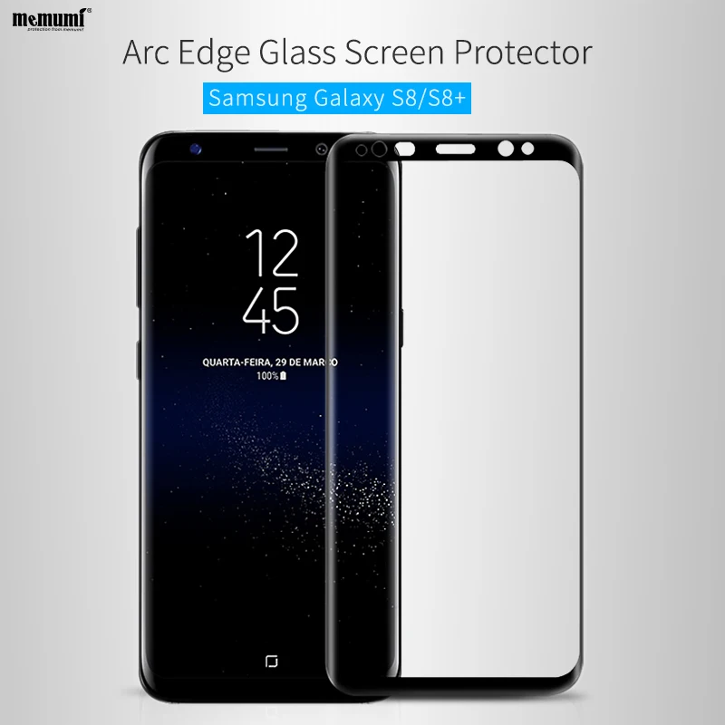 

memumi Tempered Glass Film for Samsung Galaxy S8 plus Nano 9H 3D 0.2mm Explosion Proof Screen Protector for Samsung Galaxy S8