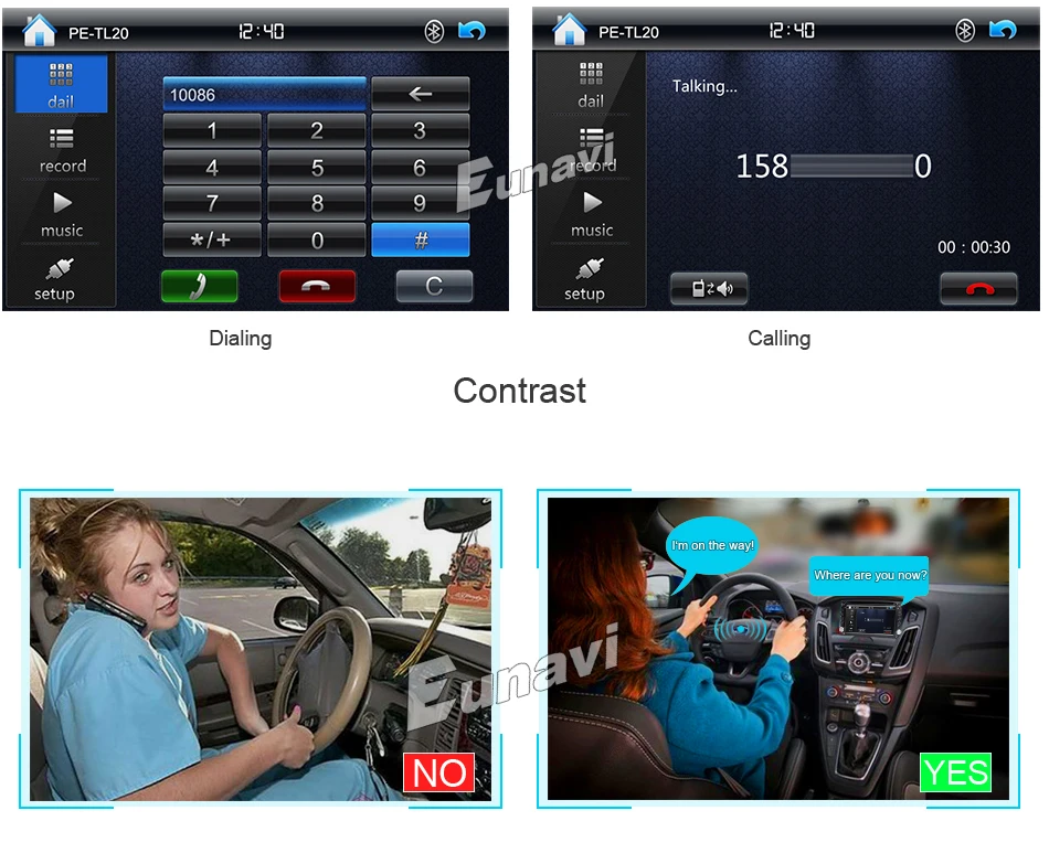 Best Eunavi Double 2 Din Car PC DVD player for universal with GPS Navigation MP3 Radio RDS Video country map Bluetooth Mp4 car sterto 6