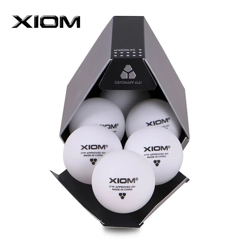 White ITTF approved Xiom Table Tennis 6balls ping pong BRAVO ABS Plastic Ball 