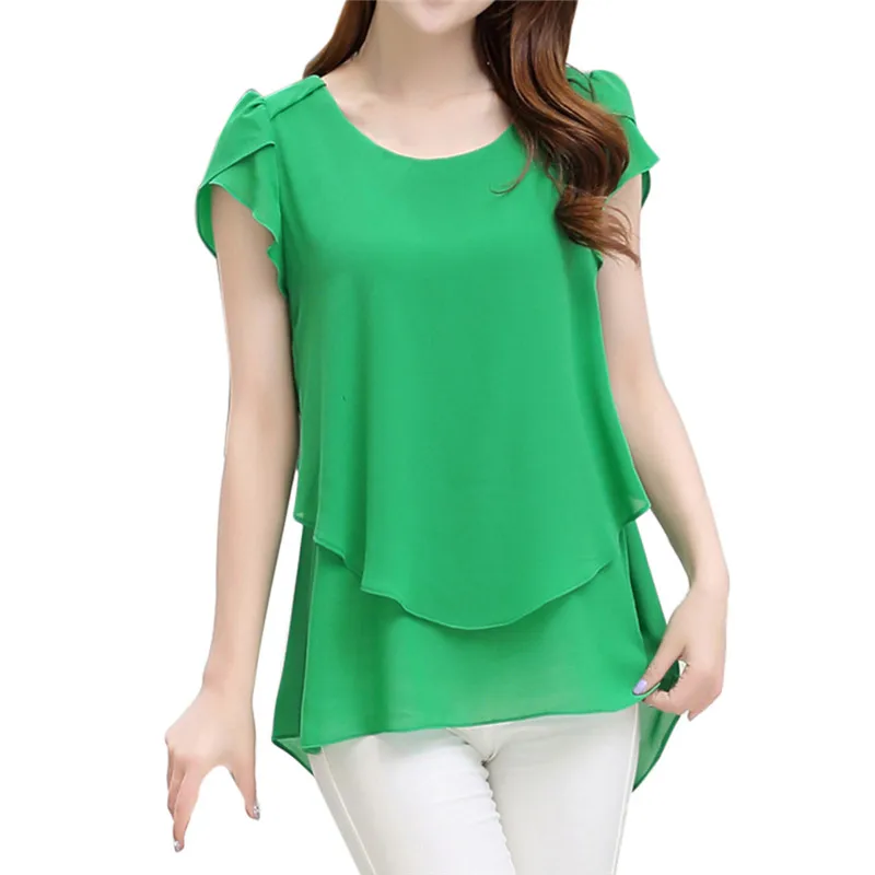 short sleeve chiffon blouse (9)