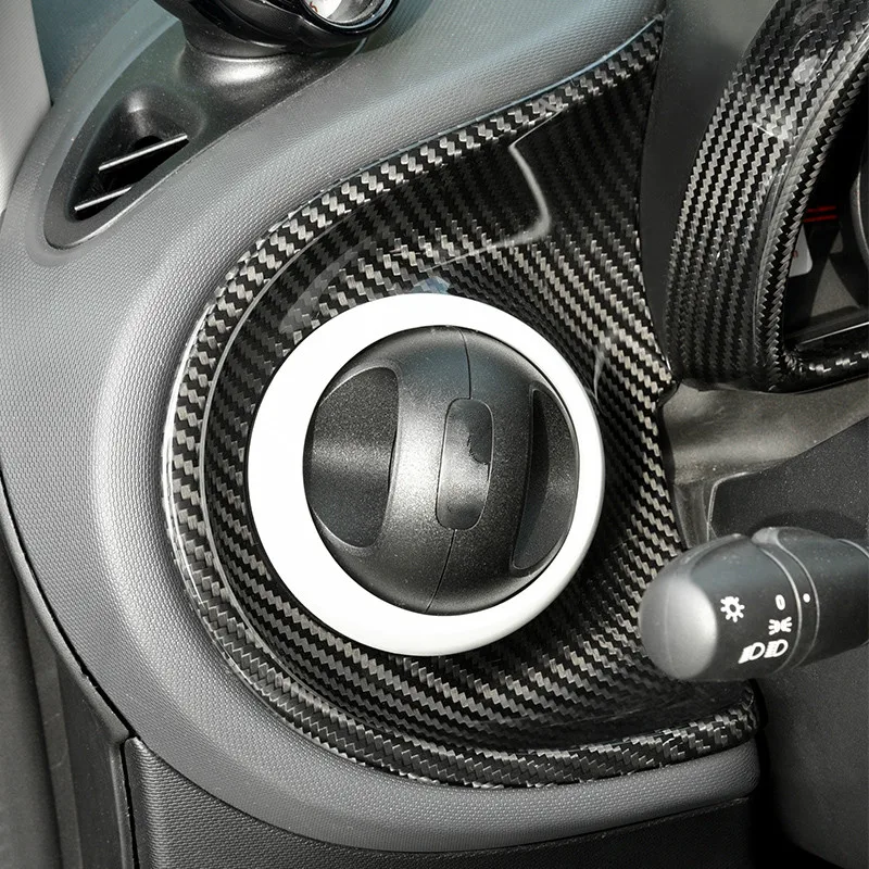 For Smart Fortwo Center Console Anti-collision Scratch Protection Carbon Fiber Decoration Car Styling Accessories | Автомобили и