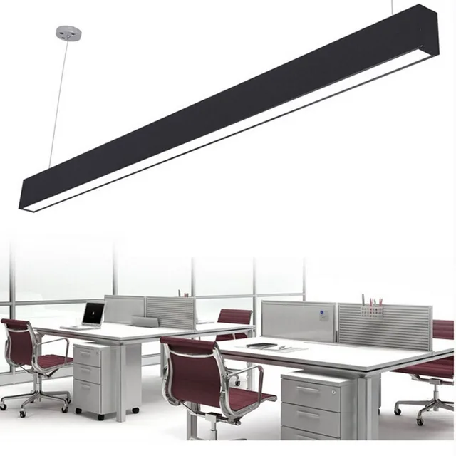 Z Modern Aluminum Led Chip Pendant Lamp Engineering Hanging Wire Z Modern Aluminum Led Chip Pendant Lamp Engineering Hanging Wire Strip Light Fixture For Office Conference Room Study