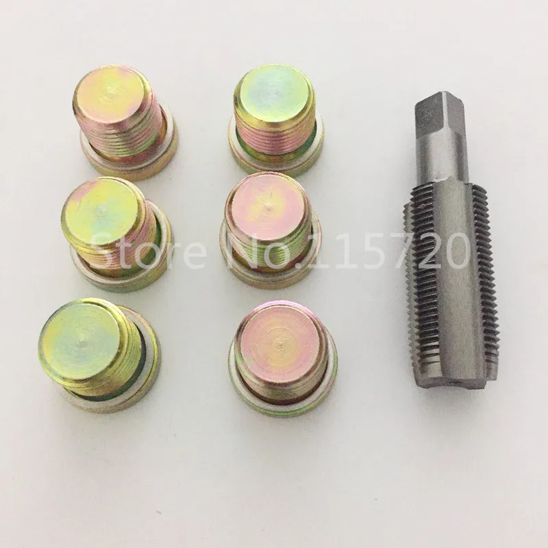 7 Pcs Oil Pan Thread Repair Set Automotive Drain Tool M17x1.5 Special