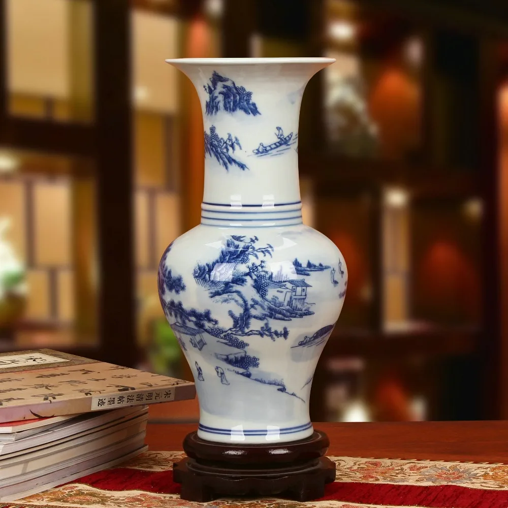 Jingdezhen Porcelain Vase Blue and White Ceramic vases decoratives vase