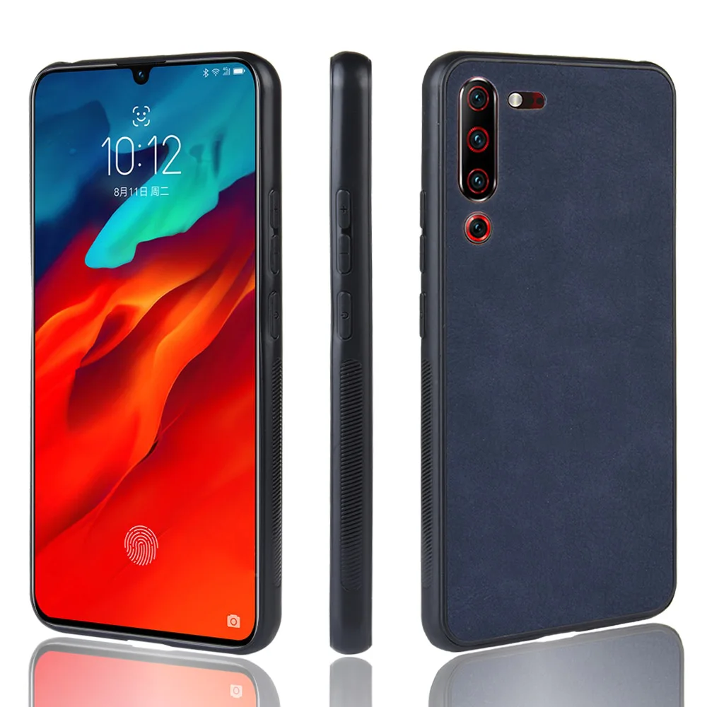 Для Lenovo Z6 Pro чехол Z6Pro Мягкий край TPU овечья искусственная кожа и ПК жесткий