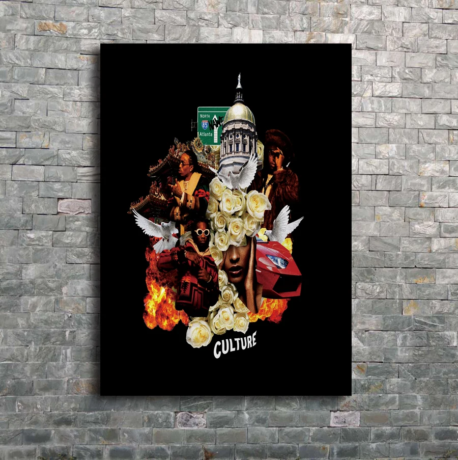 Art Poster Migos Culture 06 Album Custom Music Rap Hip Hop Wall Canvas