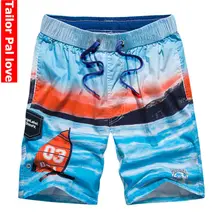 Summer Beach Leisure Sport Swimwear Men Swimsuit Cotton Shorts Swimming Trunks Men Surf Swim Shorts Bermuda Boardshort