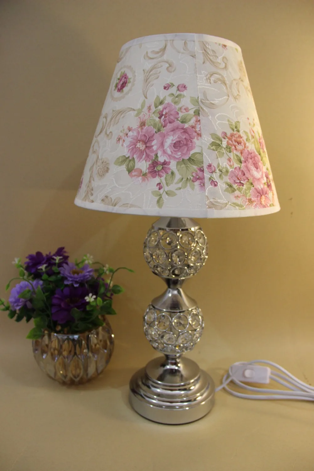 romantic european luxury Crystal Table Lamp Modern Art High Grade