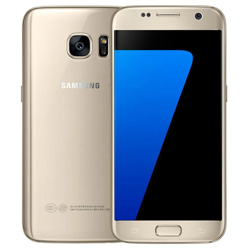 Мобильный телефон samsung Galaxy S7 4G LTE G930V/F/A 4G ram 32G rom 5,1 ''МП камера NFC Android-смартфон - Цвет: Gold