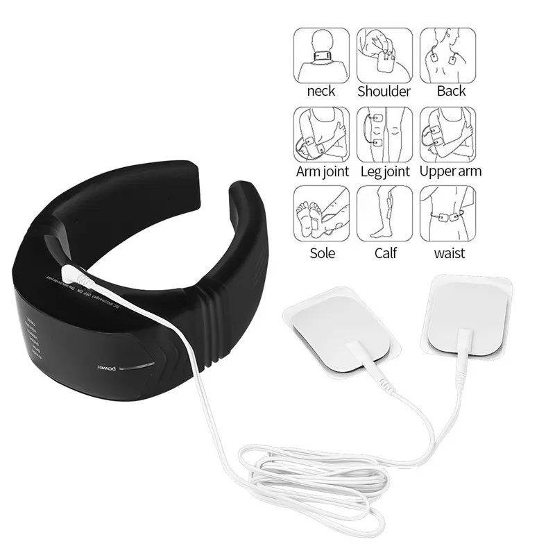 Wireless Remote Control Electric pulse Neck massager health care product Cervical therapy instrumen