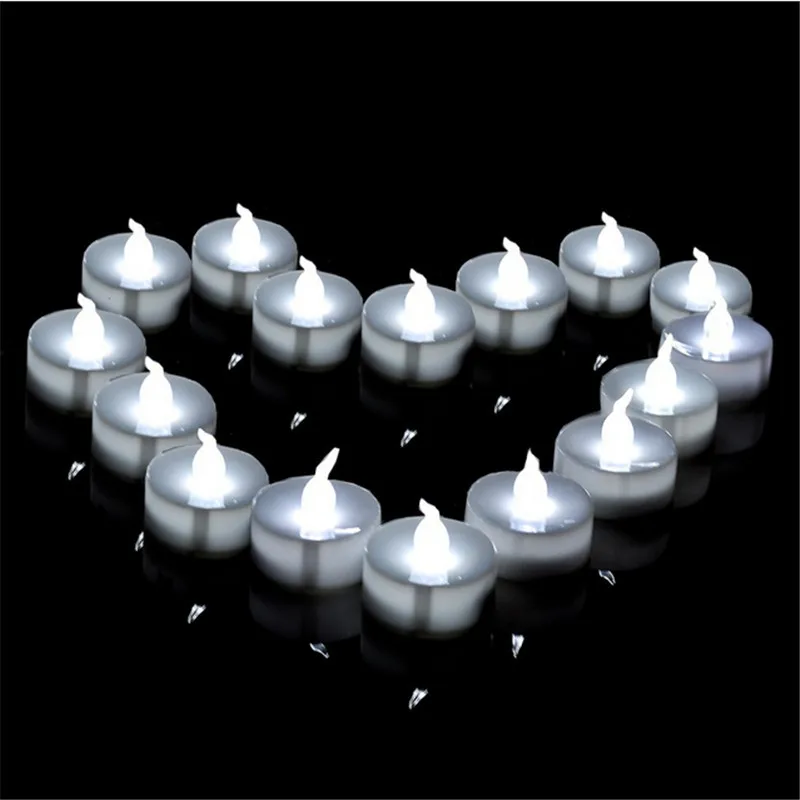 24 шт. Цвет ful Цвет изменение вечную tealights Свечи Батарея Мощность Цвет пламени свечи для Свадебные украшения Свечи