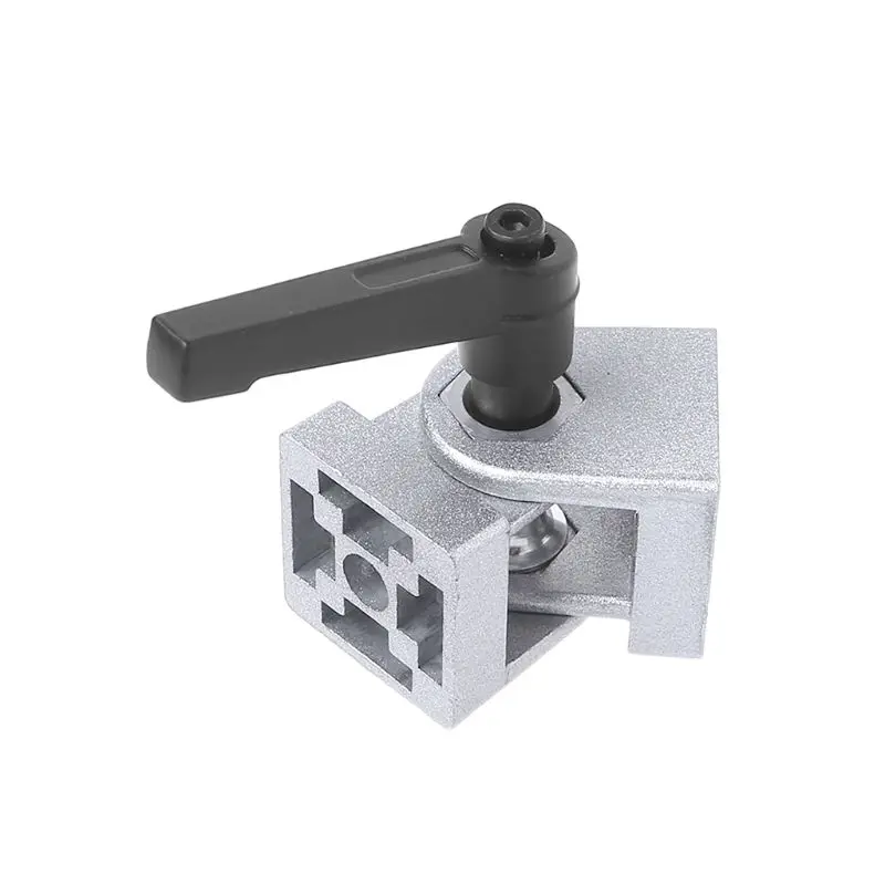 Zinc Alloy Flexible Hinge With Handle Die Cast Pivot Joint Connector For Aluminum Extrusion Profile