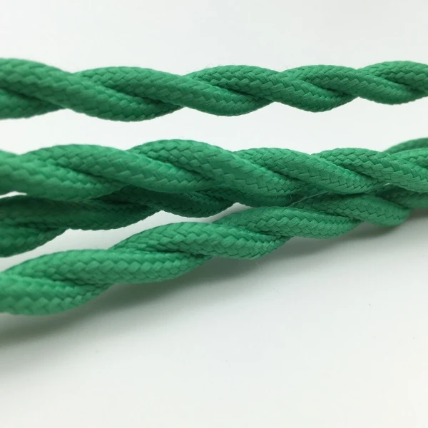 Ретро Flex плетеный кабель старинные витой текстильной освещения кабель витая лампы провода - Цвет: Turquoise