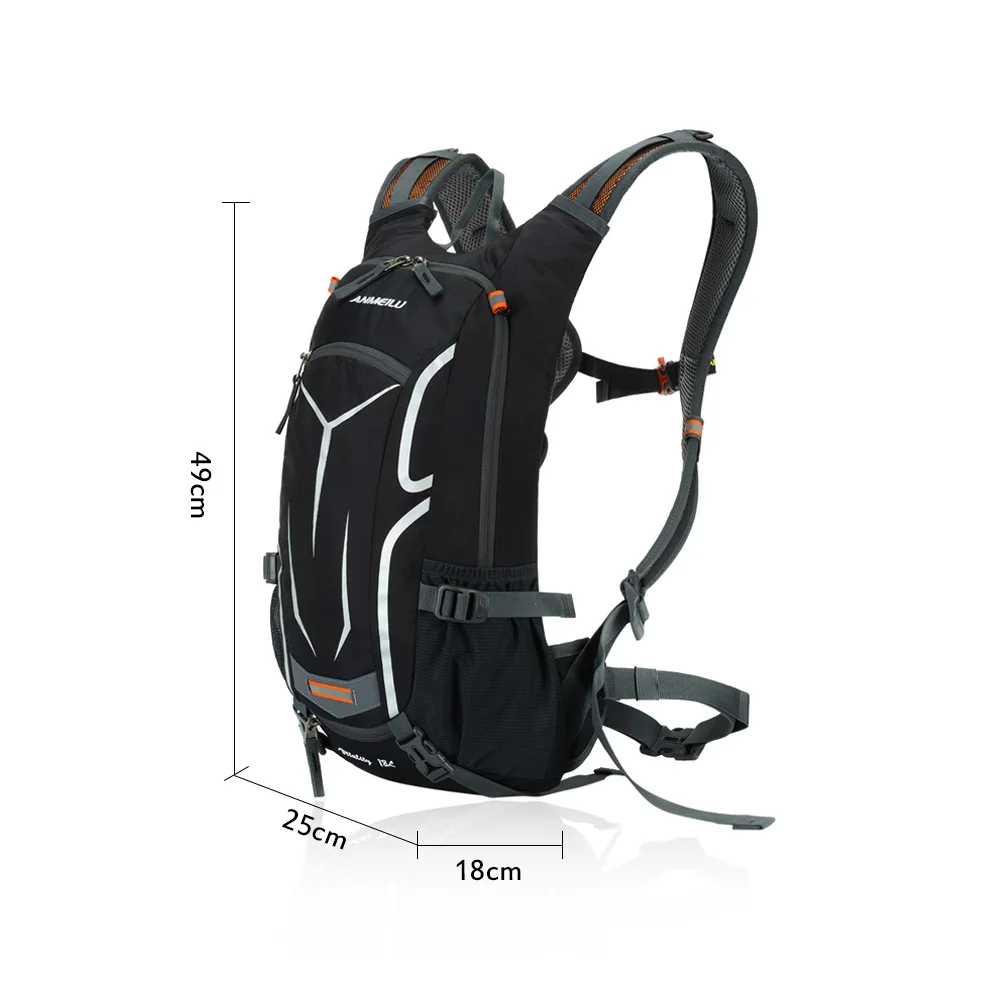 ANMEILU 18L рюкзак для альпинизма для мужчин и женщин, спортивный рюкзак для пеших прогулок, рюкзаки для альпинизма, гидратационная сумка для воды+ дождевик