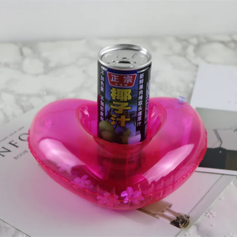 High sale Party Supplies Mini Heart Inflatable Cup Holder Drink