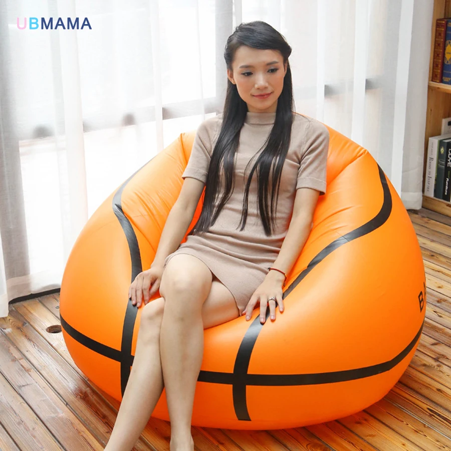 Пластиковый материал Простой креативный и comfo Футбол Баскетбол 110*80*40 см Большой размер надувной диван ленивый диван утолщение стул