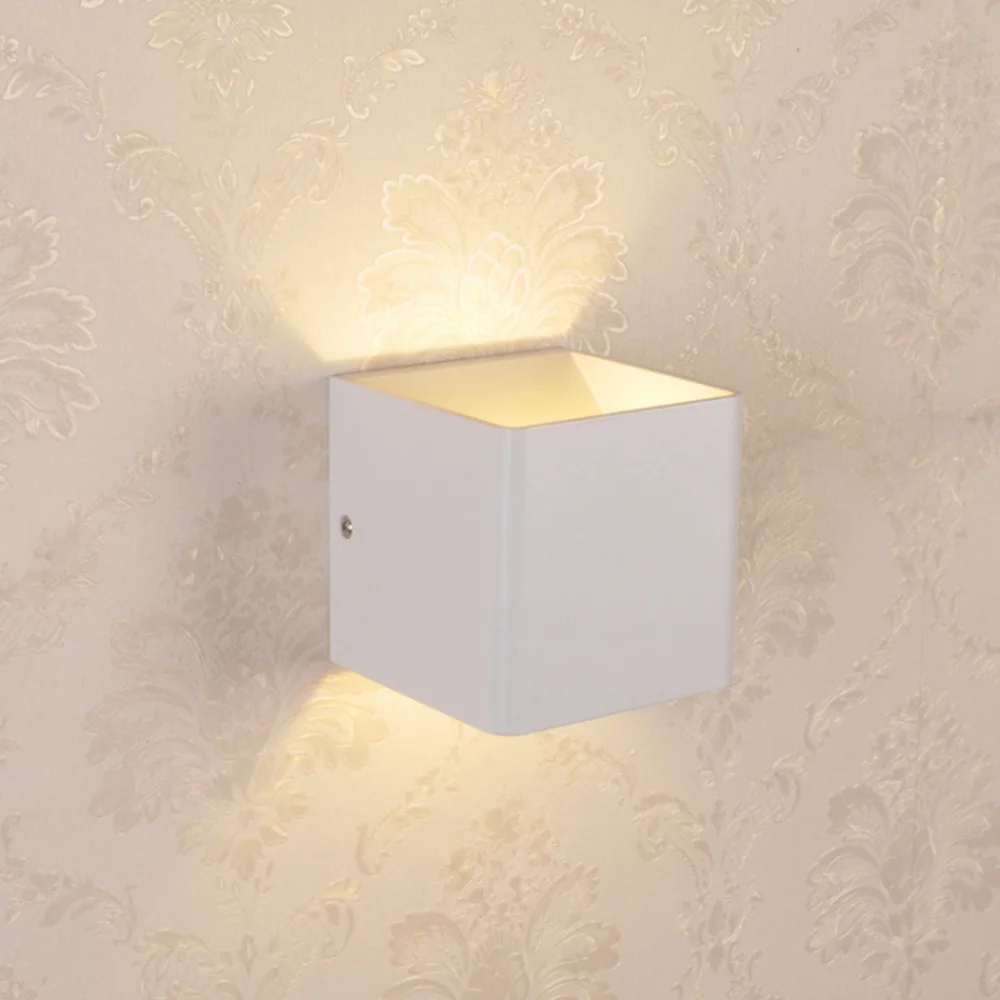Современные светодиодные Настенные светильники свет с качеством COB чип 3 Вт Алюминий бра до Подпушка Спальня коридоре AC85 ~ 265 В теплый белый ur