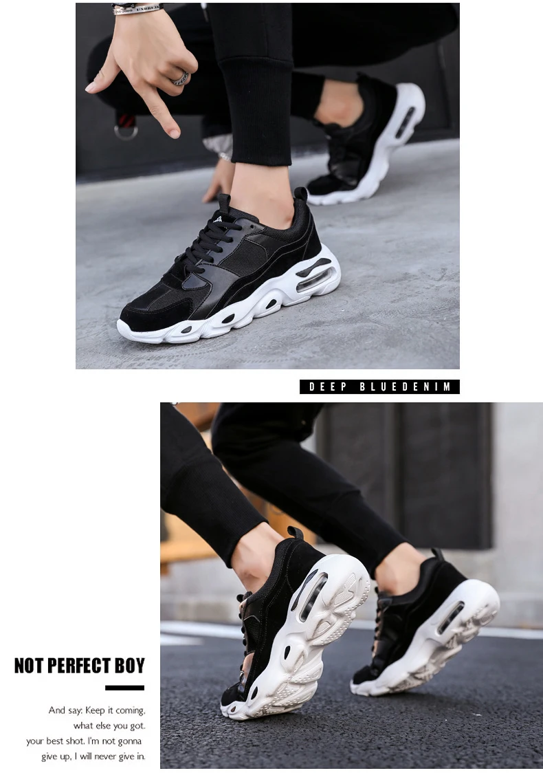 Men's Chunky Trainers Sneaker Dad Shoes High Platform Shoes Men Sneakers Classic Brand Black And White Sneakers Men Platform New (12)