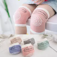 Унисекс для новорожденных дети ползают противоскользящие наколенники милые мягкие дышащие наколенники